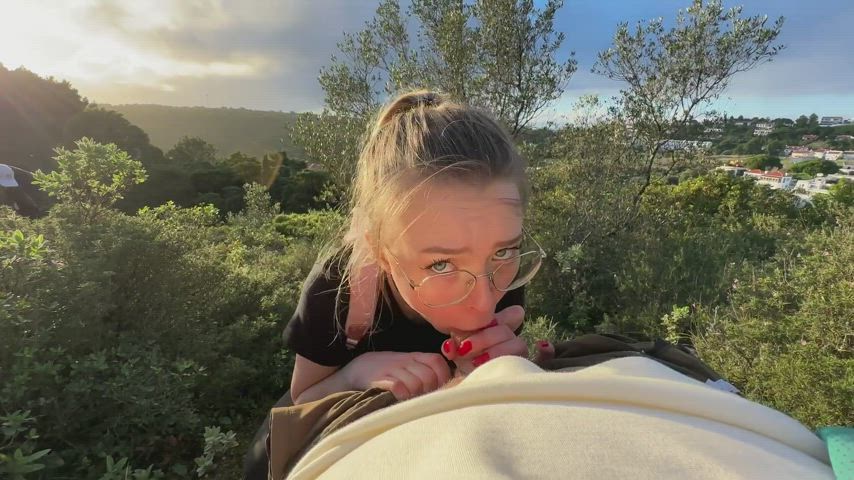 Outdoor Blowjob Sucking Licking Hiking Caught r/CaughtPublic Lis Evans Public Porn