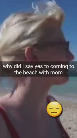 big tits mom public gif