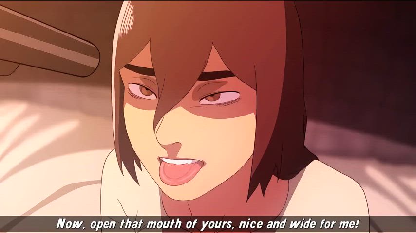 animation anime balls deep blowjob deep penetration deepthroat hentai rule34 tits
