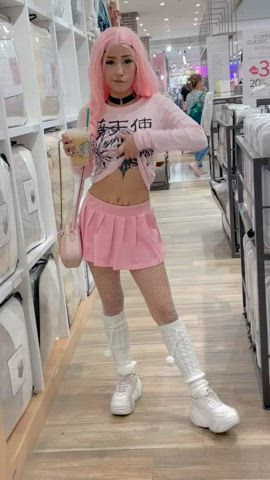 egirl hotwife public sissy thick gif