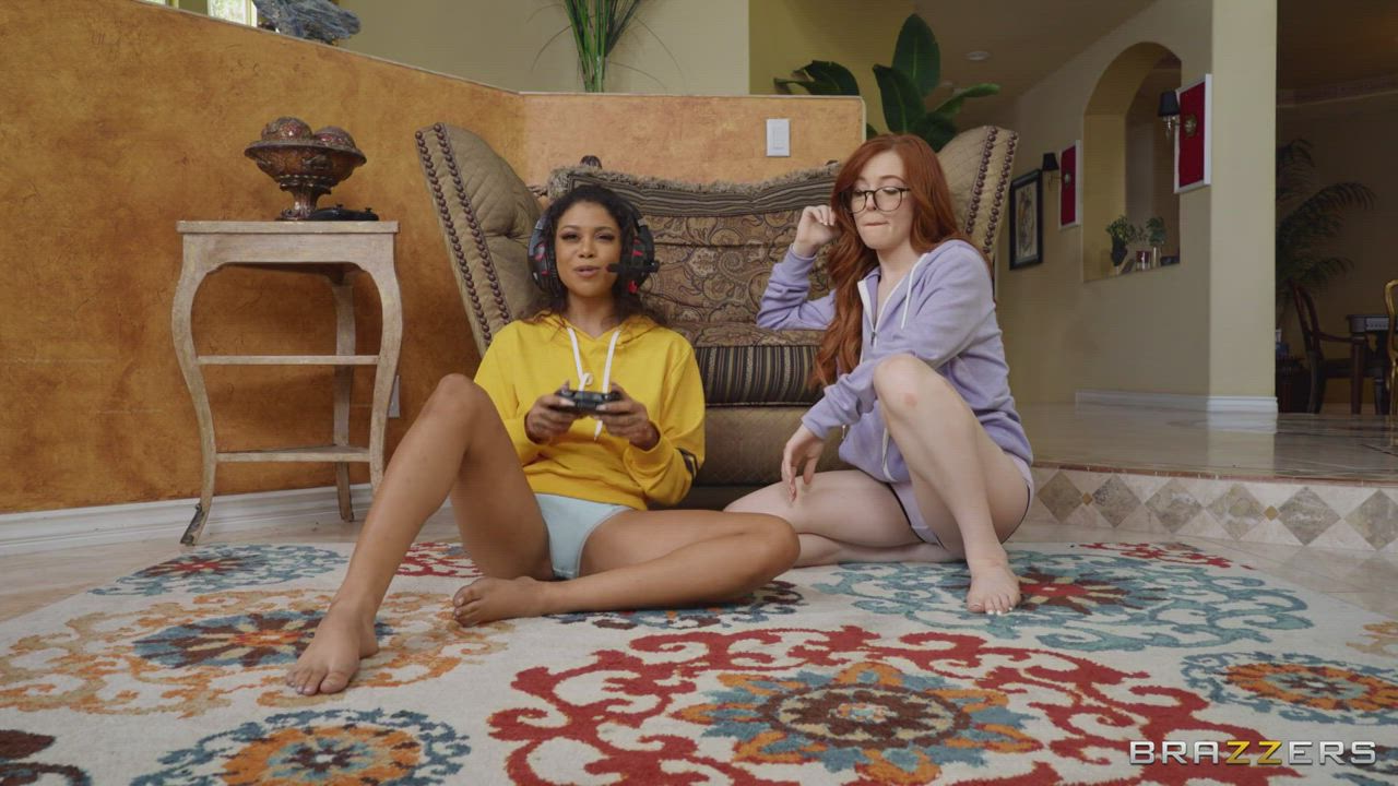 Aaliyah Hadid Teen Threesome gif
