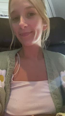 My first time in First Class, so of course I was on my best behavior 🤭[GIF]