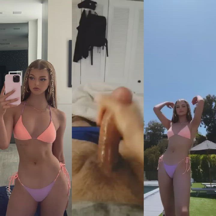 Spurting for Loren's beautiful ass