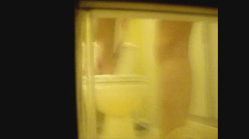Aunt Shower Spy gif