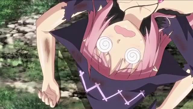 Pink hair girl from RPG fallen knight