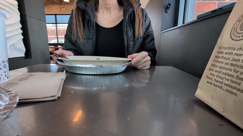 fake tits milf nsfw public tits wife hold-the-moan hotwife gif
