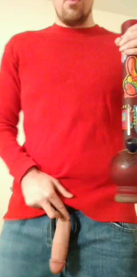 bwc big dick daddy fat cock smoking thick cock gif