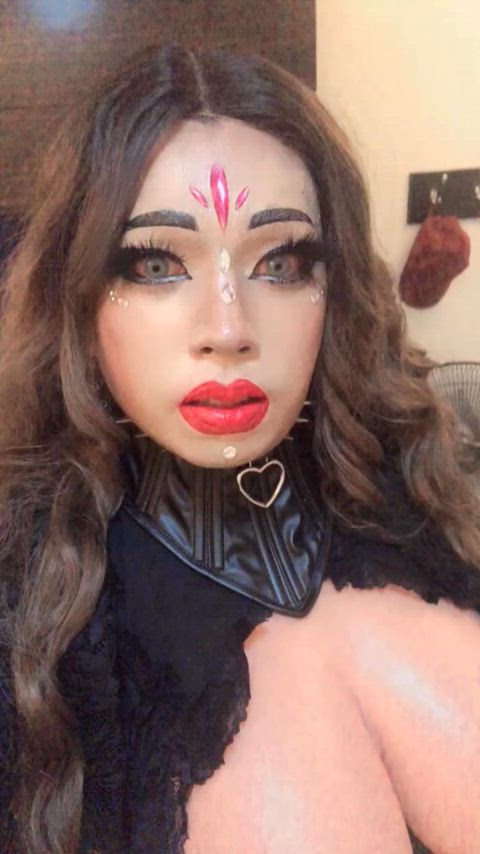 caged chastity femboy huge tits sissy sissy slut gif
