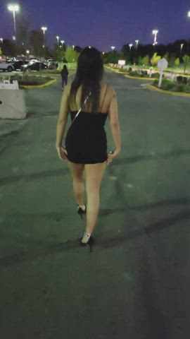 Big Ass Big Tits Brunette Caught Dress POV Petite Pornstar Public gif