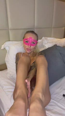 Boobs Feet Masturbating Solo gif
