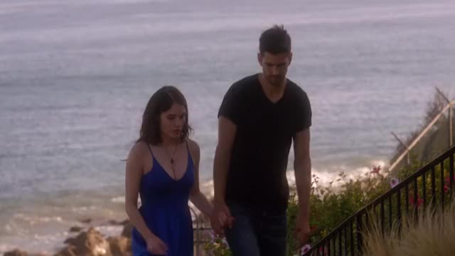 Olivia Applegate - Driven (2018) - lots of cleavage in blue dress, pt 3