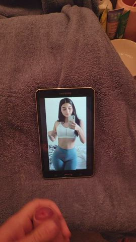 Cum Masturbating Tribute gif