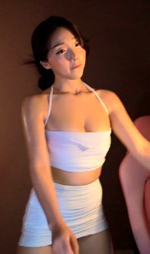 asian big tits cute oiled gif