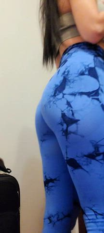 ass leggings yoga pants gif