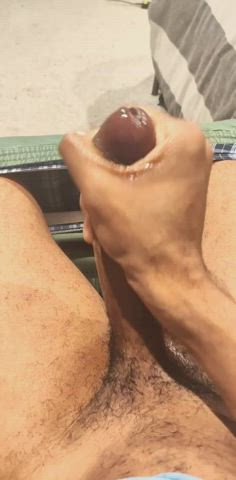 BBC Cock Milking Cum Male Masturbation Oil Solo gif