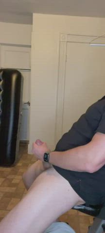 Big Dick Chubby Daddy cumming