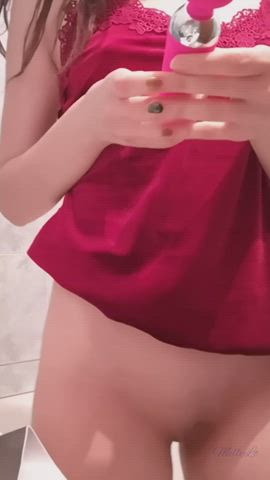 clothed small tits white girl gif