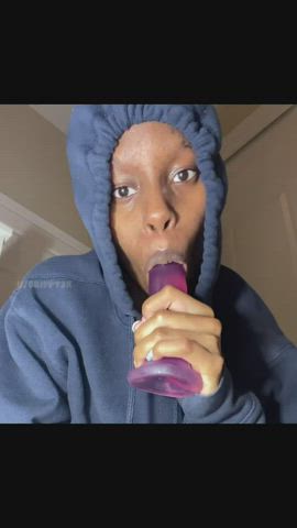 Finally a dildo sucking vid - AMA in the comments :)