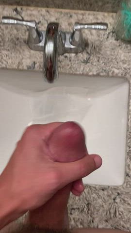 Big Dick Cumshot Jerk Off gif