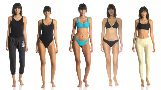 Karen Soto - swimoutlet.com compilation, split-screen 5-ways