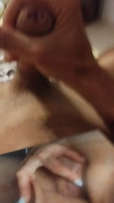 cumshot huge dildo tribute wife gif