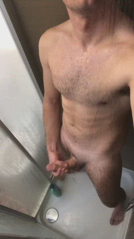 masturbating shower teen massive-cock gif