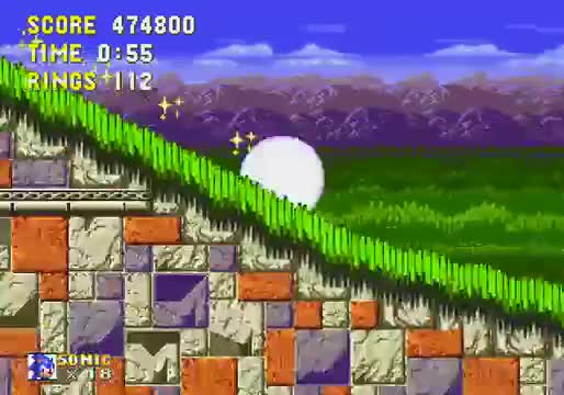 Marble Pillar vs. Spin Dash
