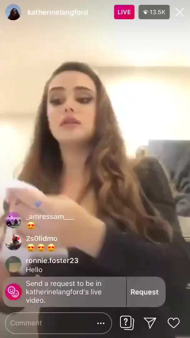 Katherine Langford IG Short Stream:Getting Ready
