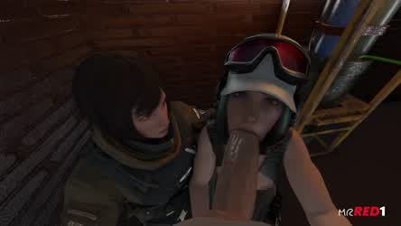 Animation Blowjob Threesome gif