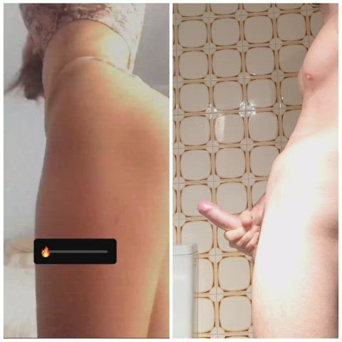 My latin cumlover friend jiggling her ass sent me this to cum for her