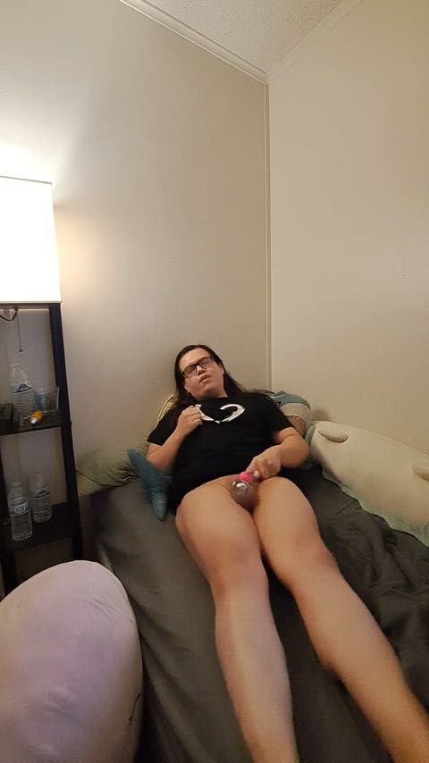 Daddy told me I'm allowed to cum as long as its only with a plug and a vibe