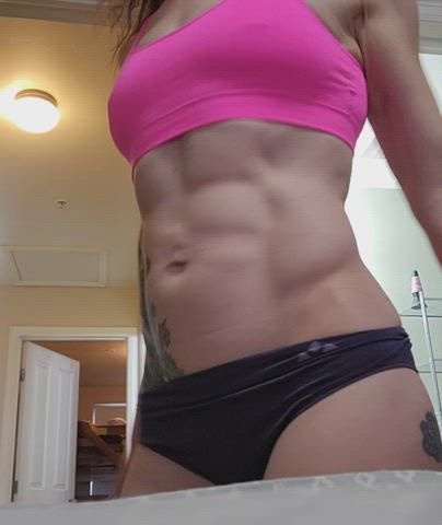 Belly Button Dancing MILF gif