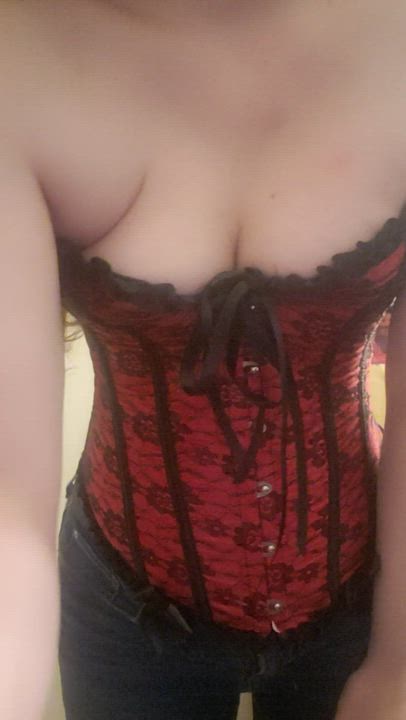 Corset Strip Tease gif