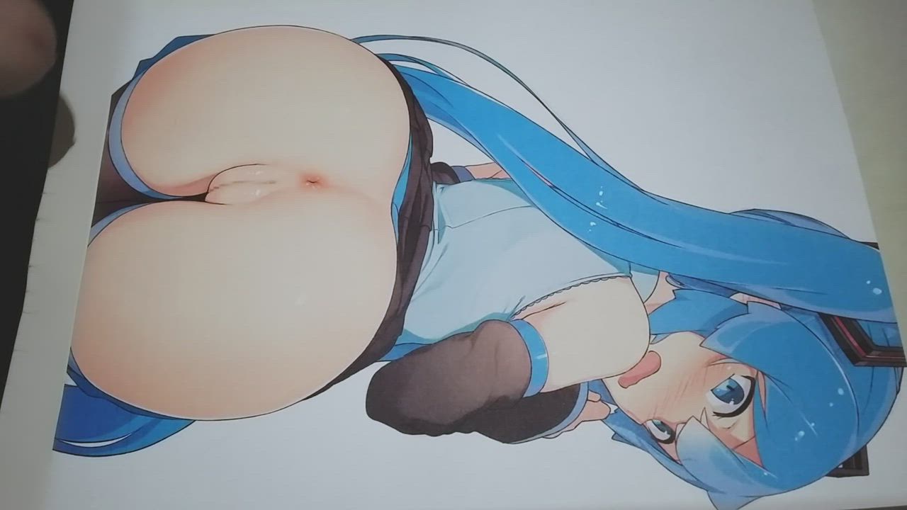 Anime Cum Cumshot Hatsune Miku Hentai Tribute gif