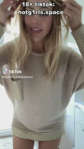 babe boobs lesbian lingerie pussy see through clothing teen thick tiktok tits gif