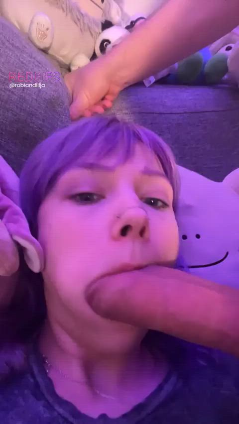 babe big dick blowjob cock worship couple cute face fuck gamer girl petite sucking