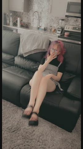 Alt Cosplay Emo Feet Foot Fetish Glasses Goth Kitten Kitty Nails Secretary Student