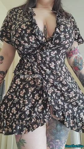 alt amateur big tits boobs busty emo goth tits titty drop gif