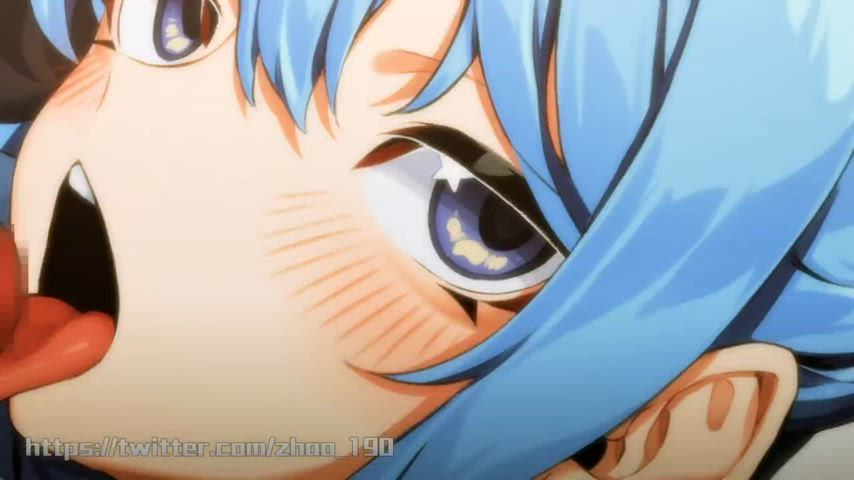 big dick blowjob cock cum in mouth deepthroat hentai petite small tits gif