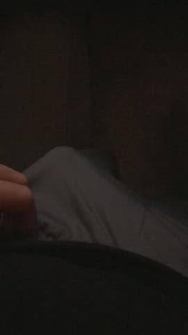 Unleashing my cock in slo-mo