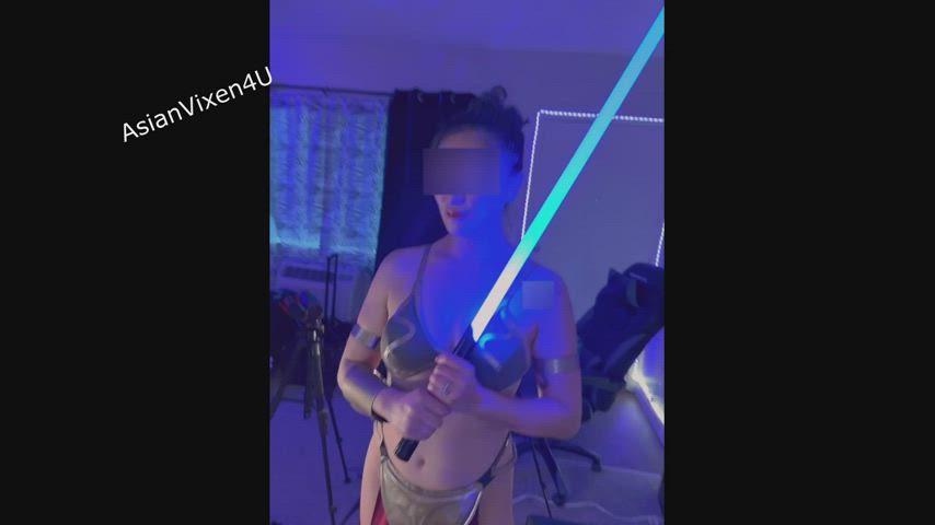Princess Leia takes some D