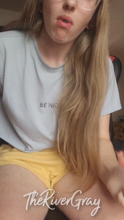 Be a good boy and take my smoke and my cock in your mouth.