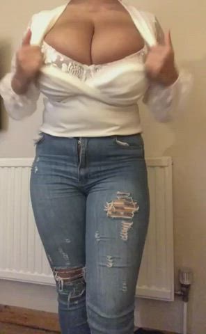 big tits latina natural tits gif