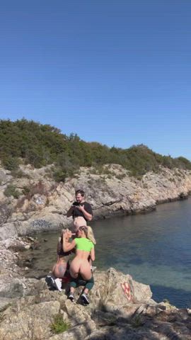 Beach Blonde Blowjob