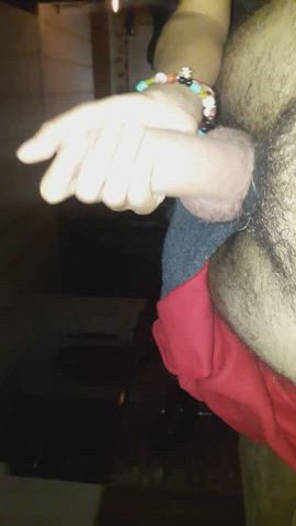 Amateur BWC Boobs Cock Edging Handjob Precum gif