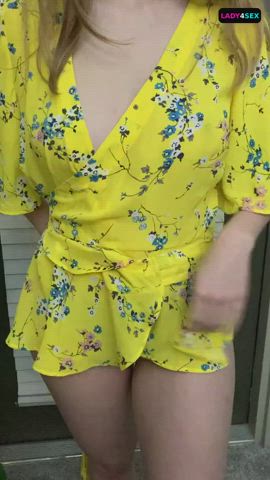 Amateur Natural Tits Wife gif