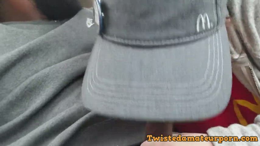 amateur blowjob car coworker gif