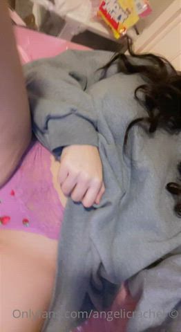 big tits masturbating pussy gif