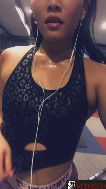 Boobs Flashing Natural Tits gif