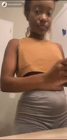 areolas boobs braless ebony flashing nipple nipples nipslip tits gif